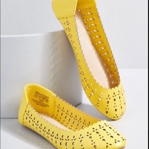 ModCloth Tour de Force Garden Flats Buttercup